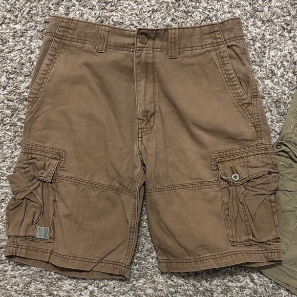 Men's Brown and tan Cargo Shorts - Picture 1 of 3